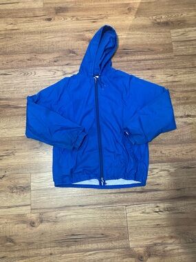 Men's Hooded Lightweight Windbreaker Jacket in Blue